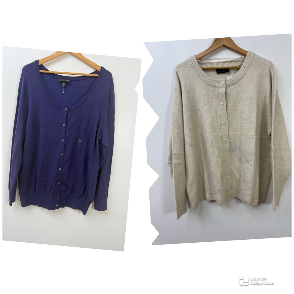 NEW Lane Bryant Spring / Summer Cardigan Set size 18/20 lot of 2